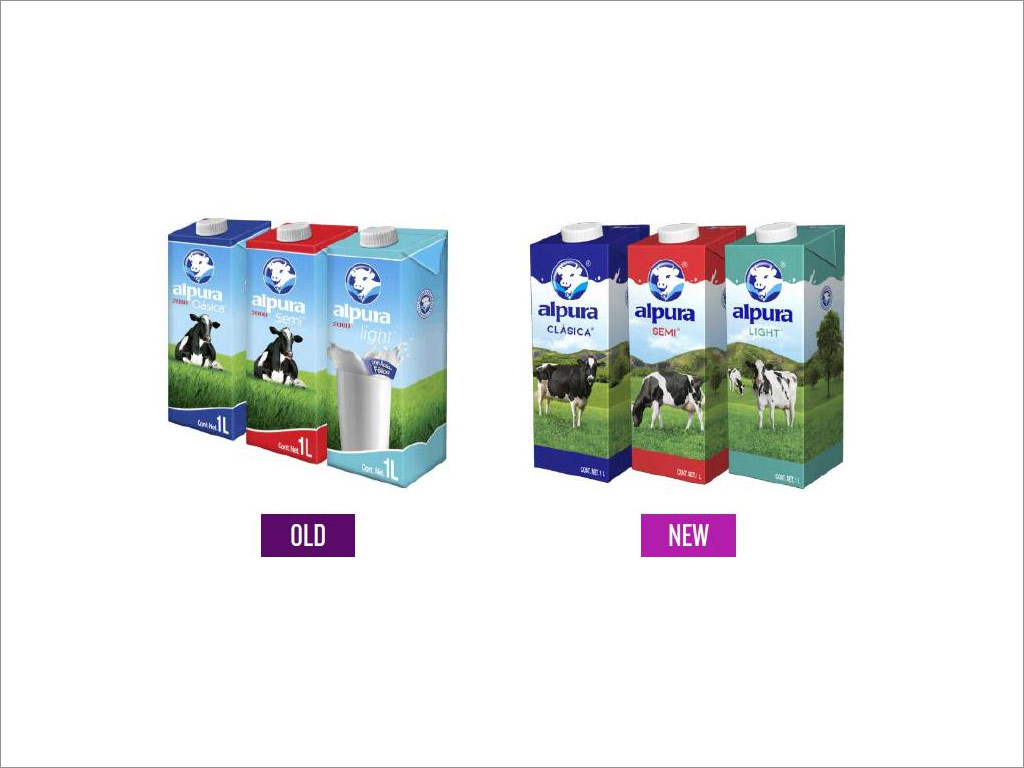 墨西哥乳制品合作社Alpura重新優(yōu)化設(shè)計(jì)的牛奶包裝 墨西哥乳制品合作社Alpura重新優(yōu)化設(shè)計(jì)的牛奶包裝