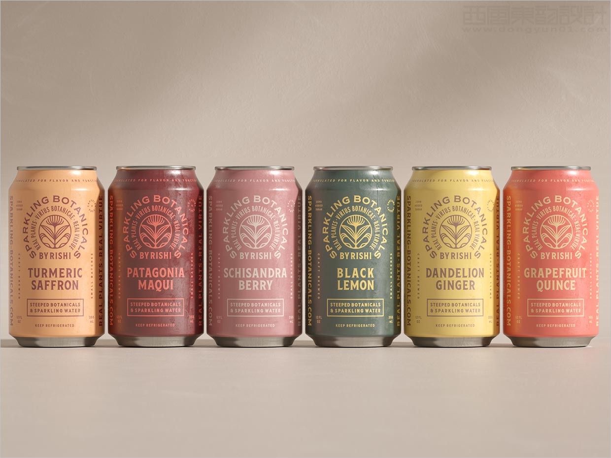 美國Sparkling Botanicals蘇打水飲料包裝設計