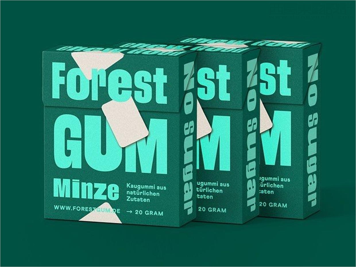 德國Forest Gum天然口香糖包裝設(shè)計(jì)